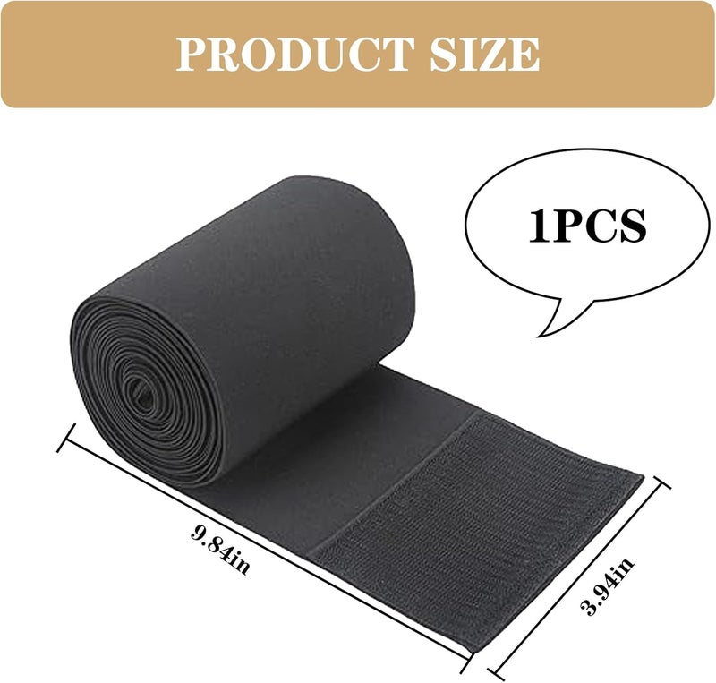 ROBOHOOK Wrap Waist Trainer for Women, 9.84ft Waist Trimmer for Stomach Snatch Me Up, Adjustable and Wrap-Around, Suitable for Men and Women (Black) - Image 2